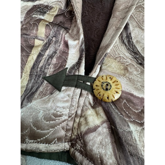 Flashback Quilted Jacket Geometric Print Brown Beige Women's Size M‎ - Picture 6 of 9